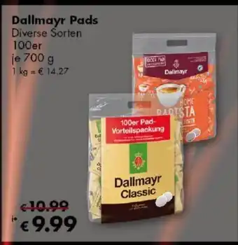 Travel Free Dallmayr Pads 100er je 700 g Angebot