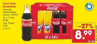 Netto Marken-Discount Coca Cola Kombikiste 12x1L Angebot