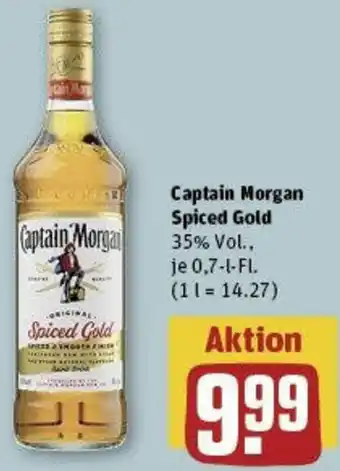 REWE Captain Morgan Spiced Gold 0,7 L-Fl. Angebot