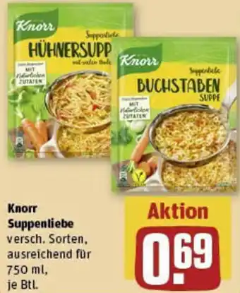 REWE Knorr Suppenliebe für 750 ml Angebot