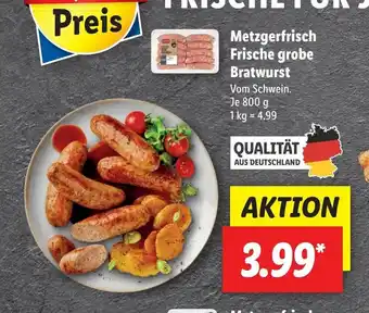 Lidl Metzgerfrisch Frische Grobe Bratwurst Je 800g Angebot