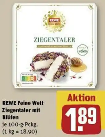 REWE REWE Feine Welt Ziegentaler mit Blüten 100 g Pckg. Angebot