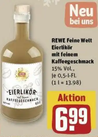 REWE REWE Feine Welt Eierlikör mit feinem Kaffeegeschmack 0,5 L-Fl. Angebot