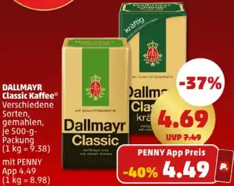 PENNY DALLMAYR Classic Kaffee 500 g Packung Angebot