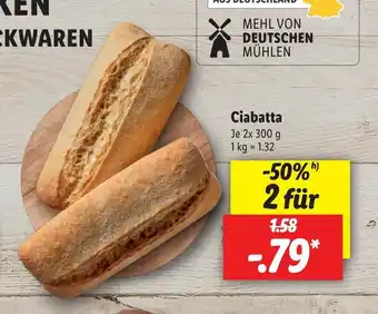 Lidl Ciabatta Je 2 x 300g Angebot