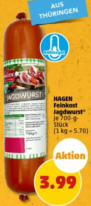 PENNY HAGEN Feinkost Jagdwurst 700 g Stück Angebot