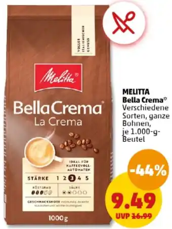 PENNY MELITTA Bella Crema 1.000-g-Beutel Angebot