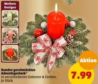 PENNY Rundes geschmücktes Adventsgesteck Angebot