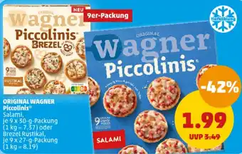 PENNY ORIGINAL WAGNER Piccolinis 9x30 g/9x27 g Packung Angebot