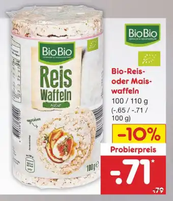 Netto Marken-Discount Bio Reis oder Maiswaffeln 100/110g Angebot