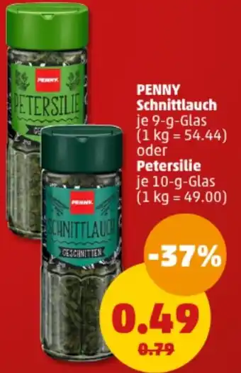 PENNY PENNY Schnittlauch 9 g oder Petersilie 10 g Glas Angebot