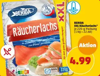 PENNY BERIDA XXL Räucherlachs 220 g Packung Angebot