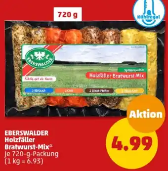 PENNY EBERSWALDER Holzfäller Bratwurst-Mix 720 g Packung Angebot