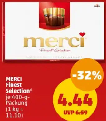 PENNY MERCI Finest Selection 400 g Packung Angebot