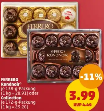 PENNY FERRERO Rondnoir 138 g oder Collection 172 g Packung Angebot