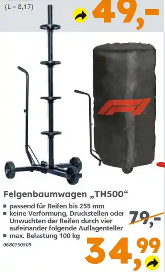 Globus Baumarkt Felgenbaumwagen ,,TH500" Angebot