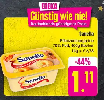 Edeka Sanella 70% Fett, 400g Angebot