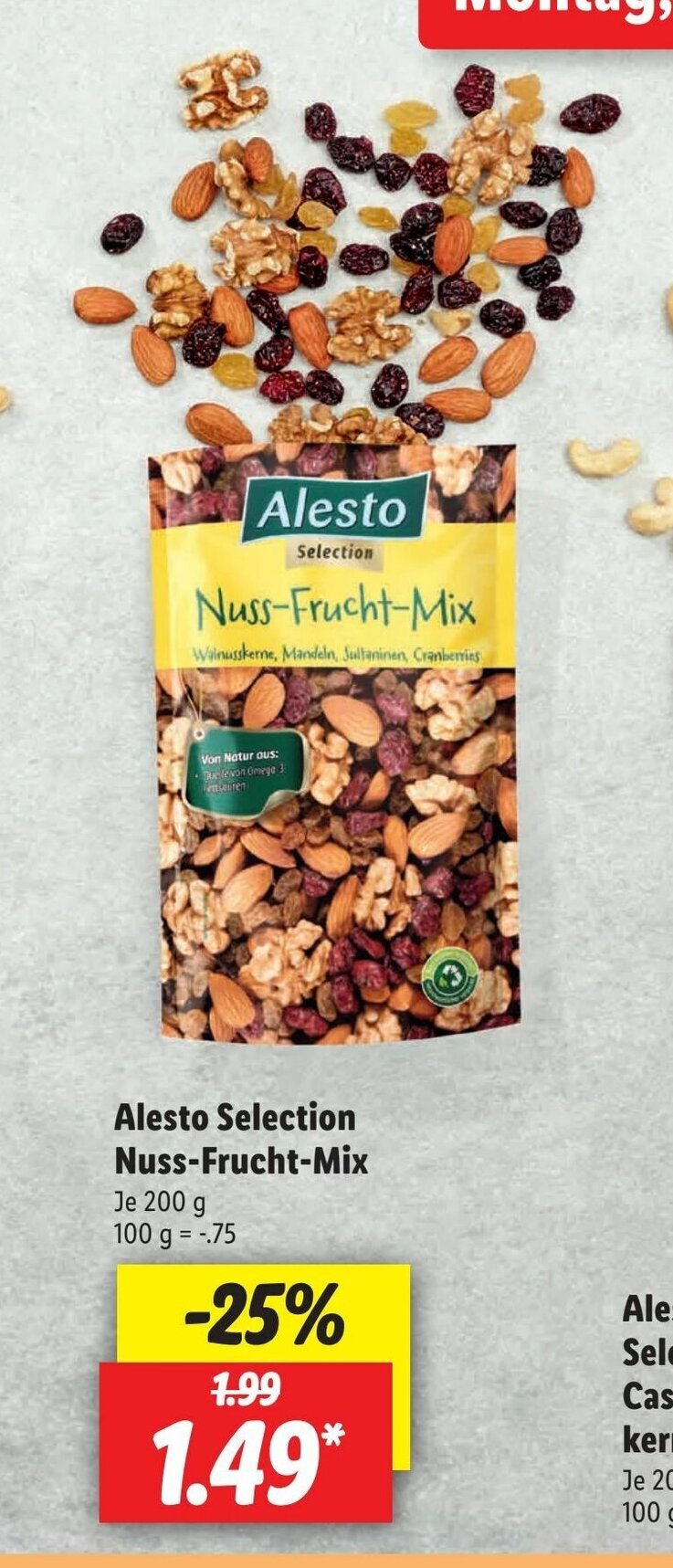 Alesto Selection NussFruchtMix Je 200g Angebot bei Lidl