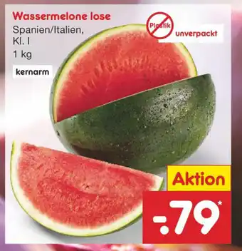 Netto Marken-Discount Wassermelone lose 1kg Angebot