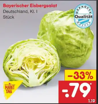 Netto Marken-Discount Bayerischer Eisbergsalat Angebot