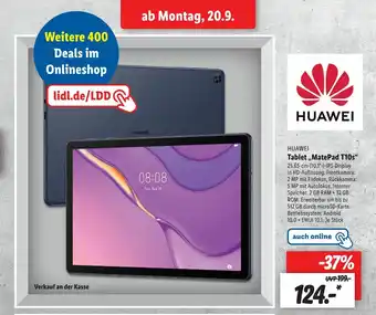 Lidl Huawei Tablet,, MatePad T10s Angebot