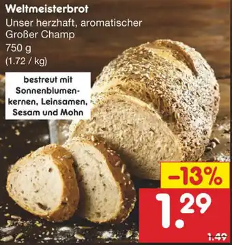 Netto Marken-Discount Weltmeisterbrot 750g Angebot