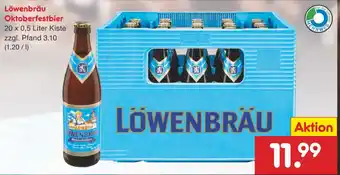 Netto Marken-Discount Löwenbräu Oktoberfestbier 20x0,5L Angebot