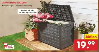 Netto Marken-Discount Universalbox, 190 Liter Angebot