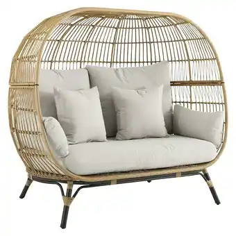 Bauhaus Sunfun loungesessel nest sophie (b x t x h: 173 x 109 x 151 cm, polyrattan, beige) Angebot