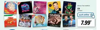 Lidl CD Je Stuck Angebot