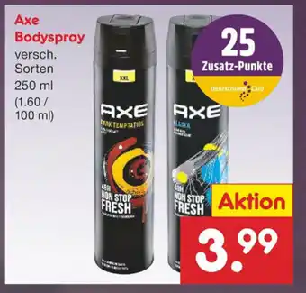 Netto Marken-Discount Axe Bodyspray 250ml Angebot