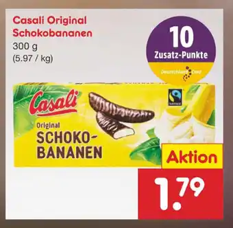 Netto Marken-Discount Casali Original Schokobananen 300g Angebot