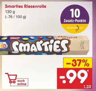 Netto Marken-Discount Smarties Riesenrolle 130g Angebot