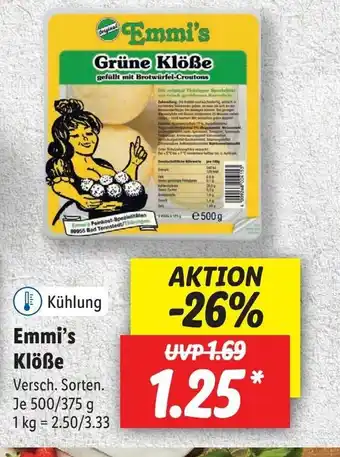 Lidl Emmi's klobe 500g Angebot