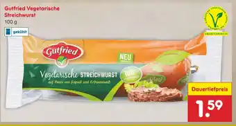 Netto Marken-Discount Gutfried Vegetarische Streichwurst 100g Angebot