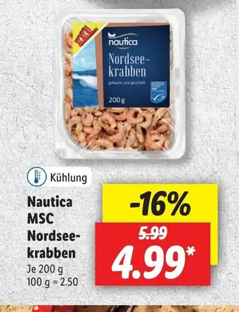 Lidl Nautica MSC nordsee-krabben 200g Angebot