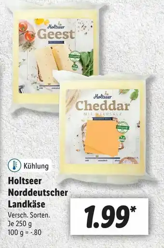 Lidl Holtseer norddeutscher landkase 250g Angebot