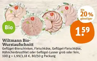 tegut Wiltmann Bio Wurstaufschnitt Angebot