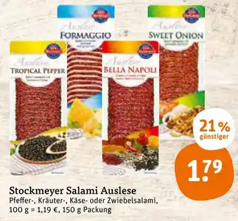 tegut Stockmeyer Salami Auslese 150g Angebot