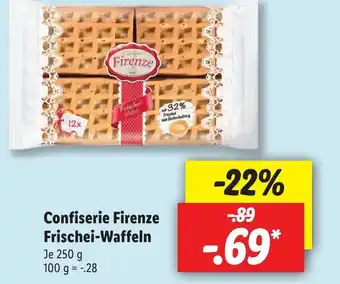 Lidl Confiserie firnze frischei-waffeln 250g Angebot