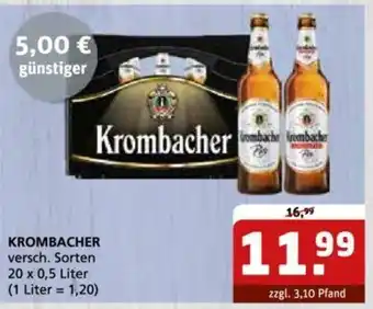 Getränke Quelle KROMBACHER versch. Sorten 20 x 0,5 L Angebot