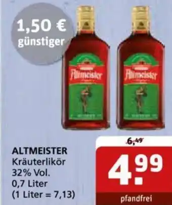 Getränke Quelle ALTMEISTER Kräuterlikör 32% Vol. 0,7 L Angebot