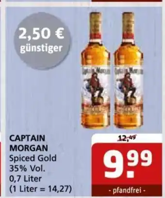 Getränke Quelle CAPTAIN MORGAN Spiced Gold 35% Vol. 0,7 Liter Angebot