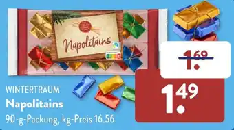 Aldi Süd WINTERTRAUM Napolitains 90 g Packung Angebot