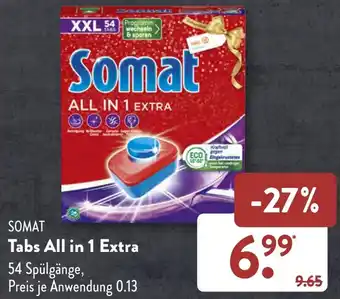 Aldi Süd SOMAT Tabs All in 1 Extra Angebot