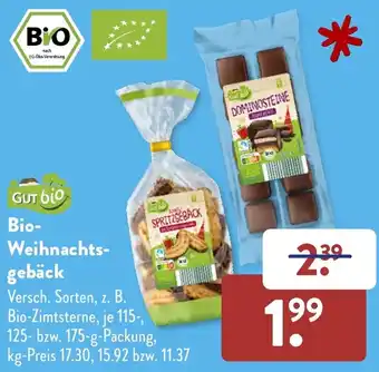 Aldi Süd Gut bio Bio-Weihnachtsgebäck 115, 125-175 g Packung Angebot