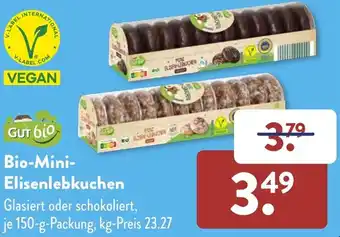 Aldi Süd Gut bio Bio-Mini-Elisenlebkuchen 150 g Packung Angebot