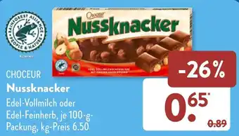 Aldi Süd CHOCEUR Nussknacker 100 g Packung Angebot