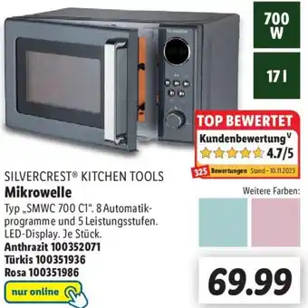 Lidl SILVERCREST KITCHEN TOOLS Mikrowelle ,,SMWC 700 C1" Angebot