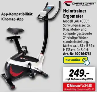 Lidl CHRISTOPEIT Heimtrainer Ergometer ,,AX 4000" Angebot